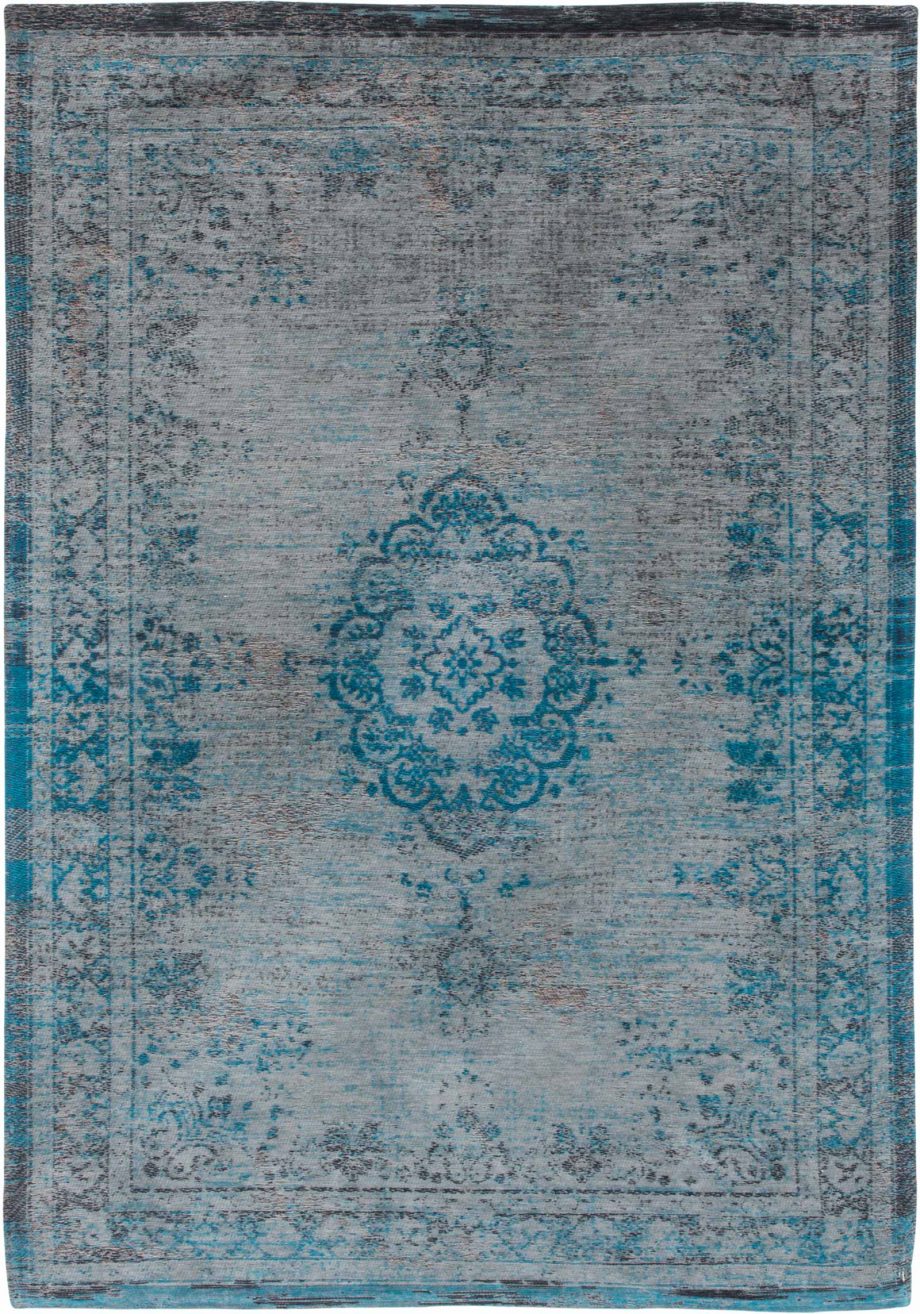 tapis Louis De Poortere CA 8255 Fading World Medaillon Grey Turquoise