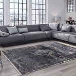 tapis Louis De Poortere CA 8263 Fading World Medaillon Mineral Black interior 2