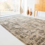 tapis Louis De Poortere CA 8720 Antiquarian Antique Hadschlu Agha Old Gold interior