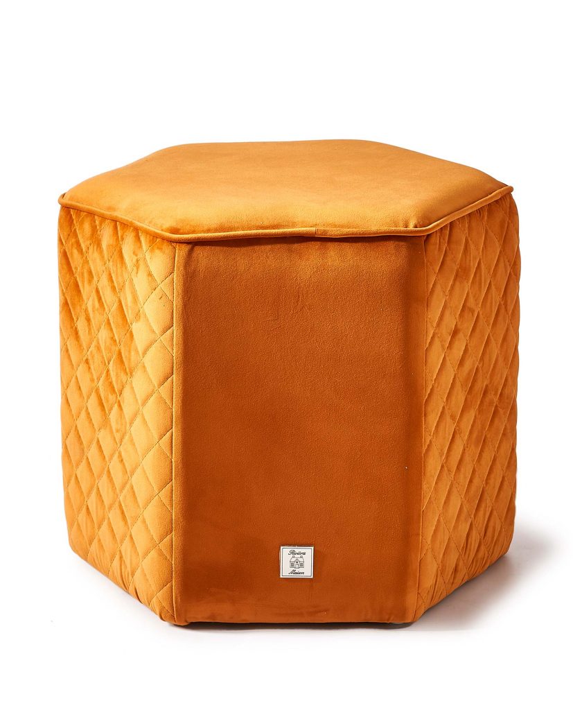 Pouf Macramè KAYSERI Cotone Rosa 40 cm 40 cm 40 cm