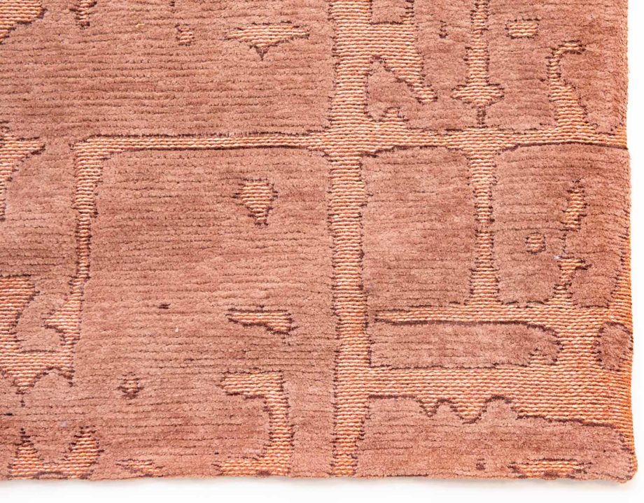 Louis De Poortere tapis CA 9199 Structures Baobab Za Copper corner