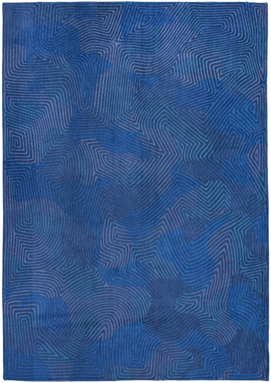 Louis De Poortere tapis CA 9225 Meditation Coral Blue Lagoon