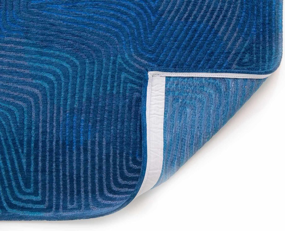 Louis De Poortere tapis CA 9225 Meditation Coral Blue Lagoon back