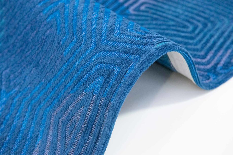 Louis De Poortere tapis CA 9225 Meditation Coral Blue Lagoon side 2