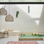 Louis De Poortere tapis Craft Chess 9341 Nude interior 1