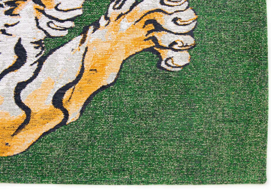 Louis De Poortere tapis Pop 9388 Green On Fire corner