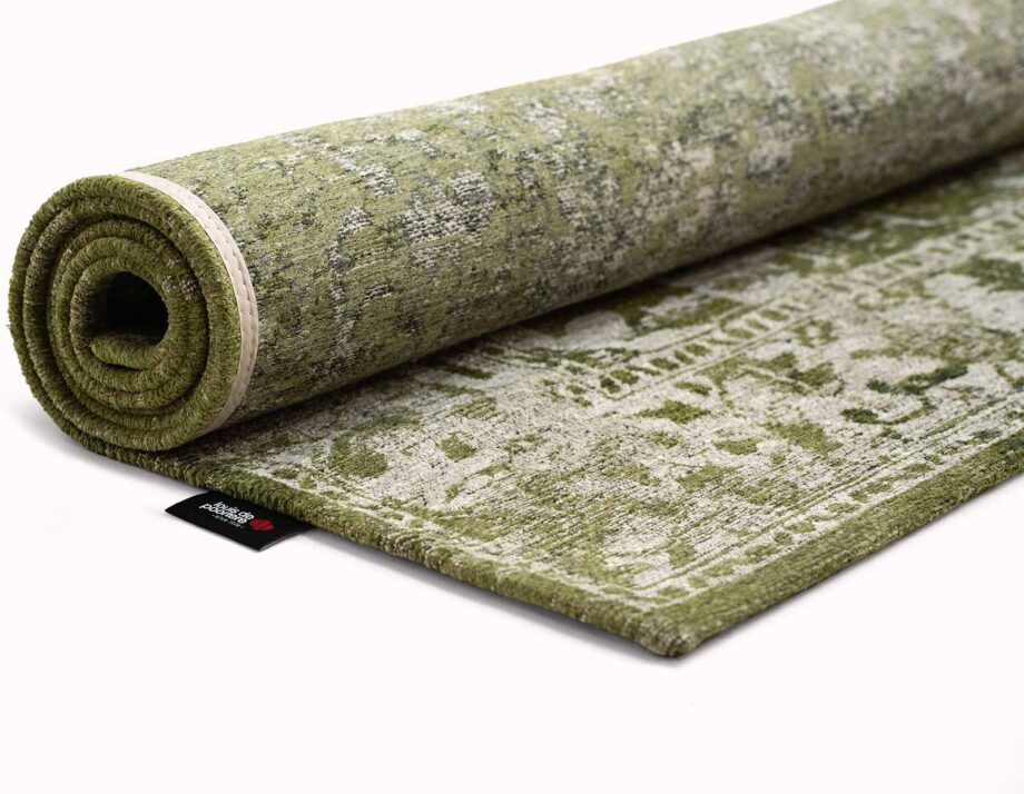 Louis De Poortere tapis Antiquarian Tabriz 9645 Olive Wood roll