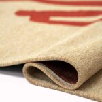 Louis De Poortere tapis Craft Ribbon 9847 Imperial Red fold